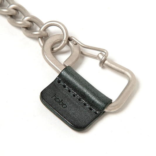 carabiner chain key ring brass