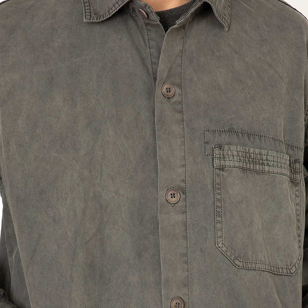 Artisan Shirt Jacket Cotton Twill Charcoal