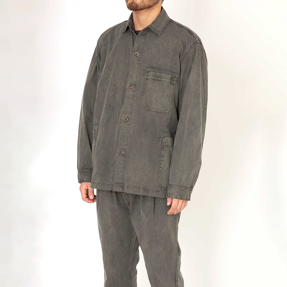 Artisan Shirt Jacket Cotton Twill Charcoal