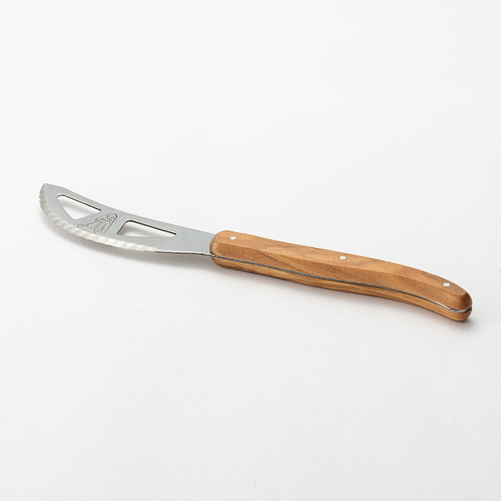 Olive Handle Pizza Knife and Dinner Fork Set