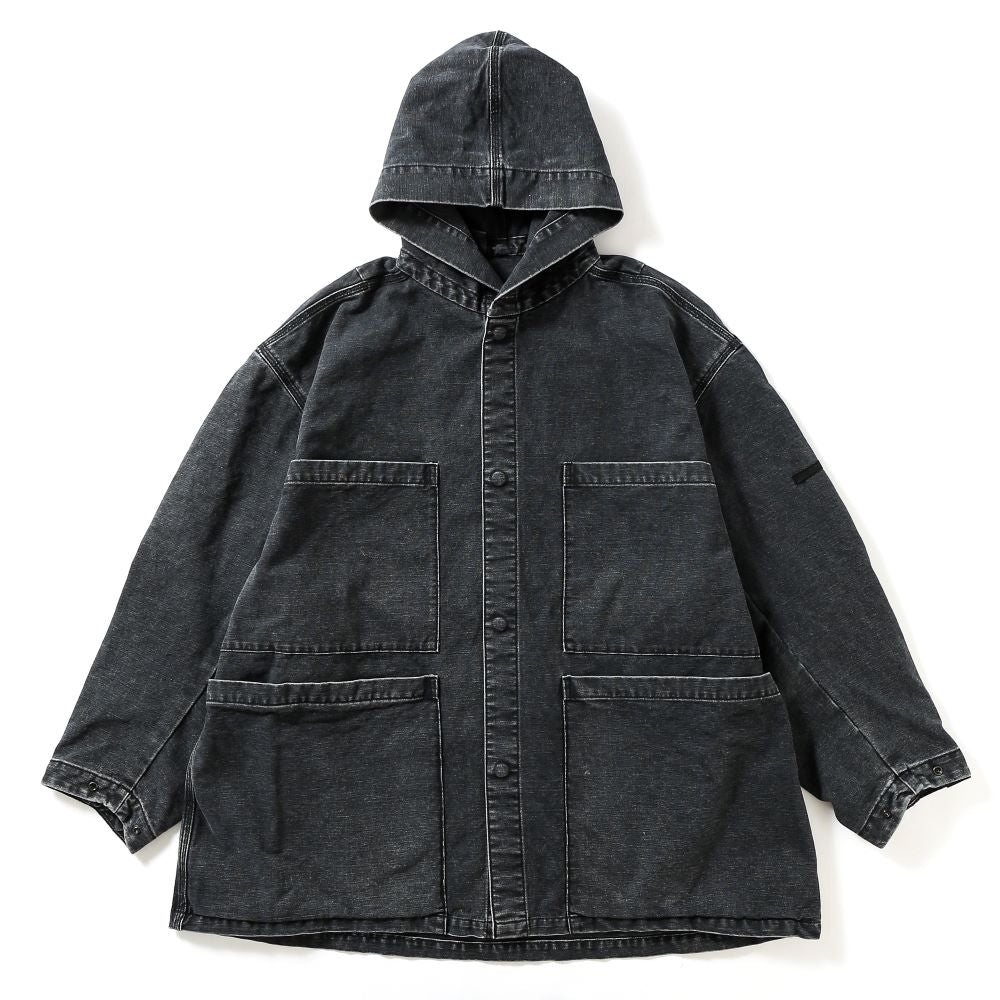 hooded blouson