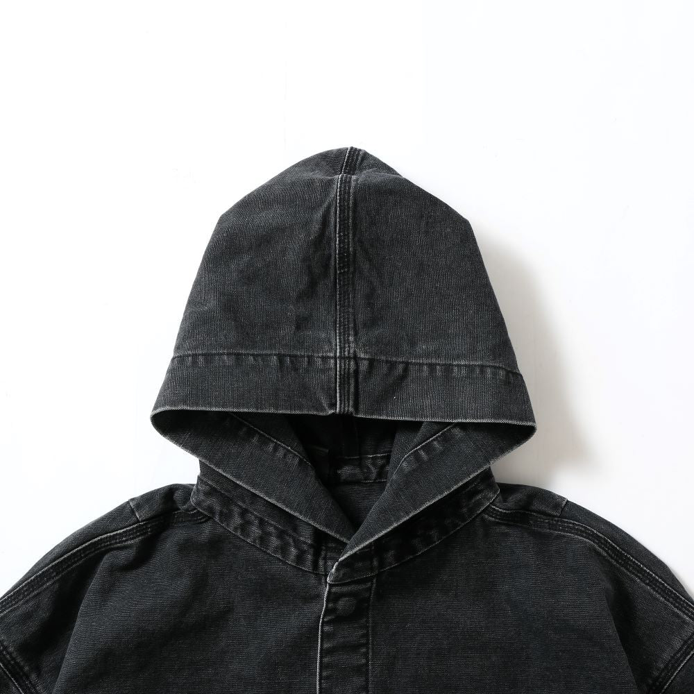 hooded blouson